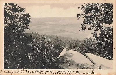 Sunset Rock Monteagle Tennessee TN Albertype Co. 1923 Postcard • $17.95