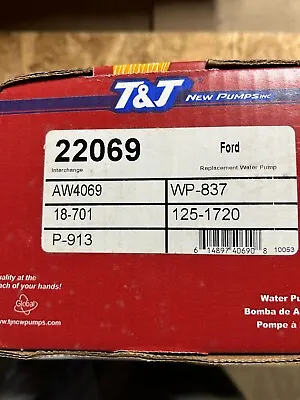 Water Pump 22069 AW4069 • $24