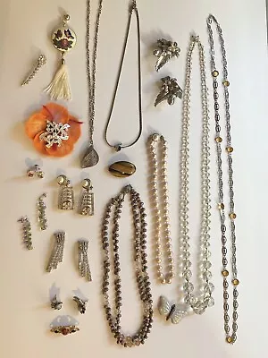Deceased Estate Bulk Lot Vintage Jewellery Sapphire Peridot Swarovski Pearls • $99