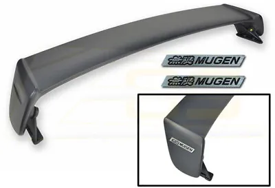 MUGEN Style Rear Trunk Wing Spoiler  & Black Emblem For 96-00 Honda Civic Coupe • $129.98