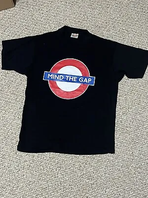 Mind The Gap Official Merchandise London Subway T-Shirt Black Medium • $12