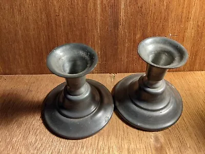 International Pewter Matching Candlesticks • $25.40