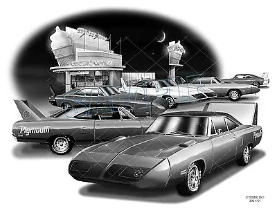 Mopar Daytona 1970 Superbird Muscle Car Art Print     **free Usa Shipping** • $24.99