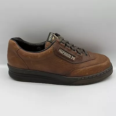 Mephisto Match Men's Air-Jet Runoff Brown Leather Oxford Shoes US SIZE 10 • $124.99