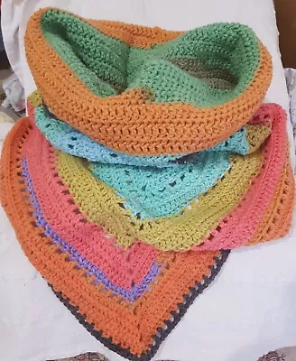 Lovely Crocheted Hooded Scarf/cowl • $40