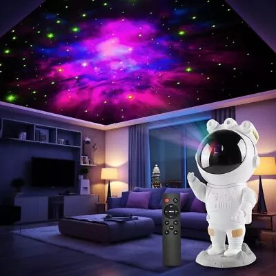 Astronaut Star Space Projector Galaxy Night Light - Starry Nebula Ceiling Lamp • £16.59