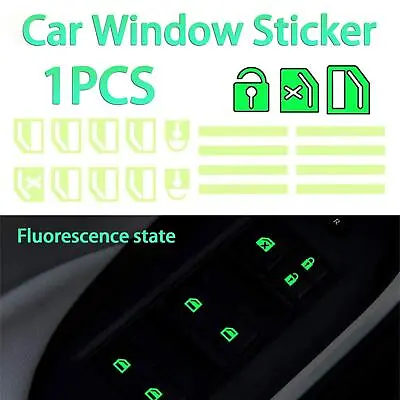 1pc Car Sticker Car Door Window Switch Luminous Sticker Night Safety Accessories • $6.45