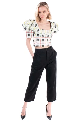 £59.99 • Buy RRP €395 PRPS Montecarlo Chino Trousers W27 Black Button Fly Cropped