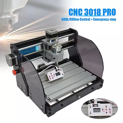 DIY Mini CNC 3018 PRO Engraving Machine Laser Wood Router Offline/GRBL Control • $189.05