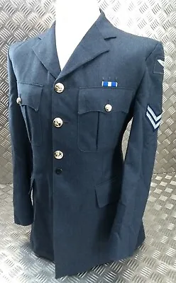 RAF No1 Jacket British Air Force Blue Dress Uniform Jacket/Tunic Size 104cm S • £23.79