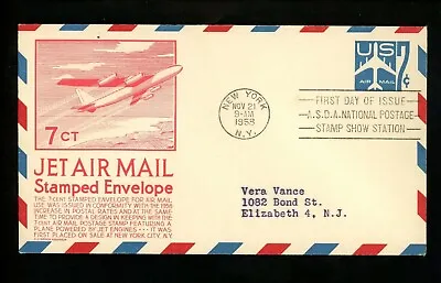 US FDC #UC33 Anderson 1958 New York NY Jet Airplane • $3.99