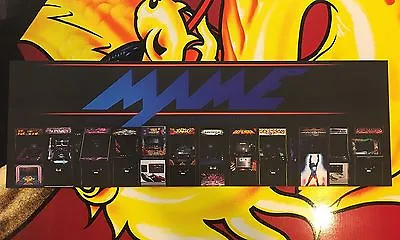 Mame Arcade Marquee Classics Multicade Emulator Translight Header Sign Backlit • $29