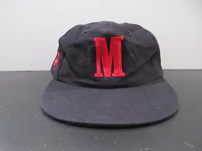 VINTAGE Marlboro Hat Cap Strap Back Black Red Adjustable Mens 90s • $28.88