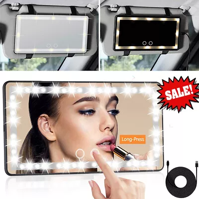 60 LEDs Car Sun Visor Vanity Mirror Rechargeable Makeup Mirror With 3Light Modes • $25.99