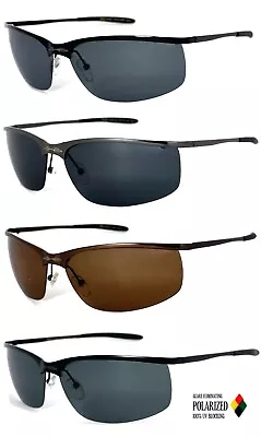 1 Or 2 Pairs X-Loop Polarized Mens Metal Frame Semi Rimless Sport Sunglasses • $12.99