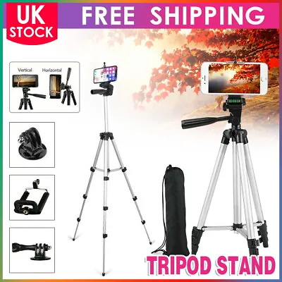 £10.49 • Buy Universal Tripod Stand Telescopic Camera Phone Holder For IPhone Samsung Sony UK