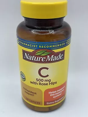 Nature Made Vitamin C 500 MG With Rose Hips Supplement Ex 01/2026 130 Caplets • $10