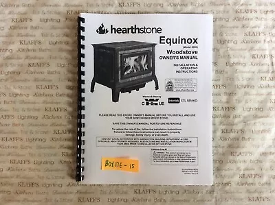 Hearthstone Equinox 8000 Woodstove Operation Owner's Manual  • $12.95