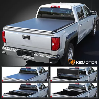 Fits 2015-2019 Ford F150 SuperCrew Cab 8FT 96  Long Bed Tri-Fold Tonneau Cover • $213.38