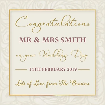 £2.99 • Buy Personalised Bottle Label Gift Wedding Anniversary Champagne Wine Prosecco  