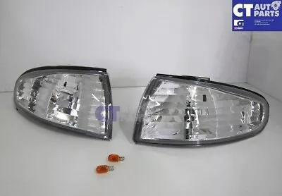 Clear Front Corner Indicator Signal Lights For 93-95 Nissan S14 200SX Silvia S1 • $57.16