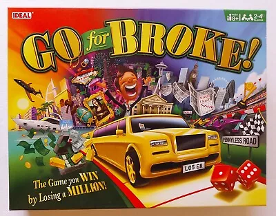 Ideal Go For Broke Board Game 2021 Edition COMPLETE • £12.95