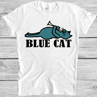 Blue Cat Records T Shirt  60s Soul R&B Music Label Retro Cool Gift Tee 600 • £6.35