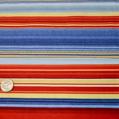 Vintage Stripe Fabric By Michael Miller Cotton C-1257  Colorband  1 1/8 Yd • $10.99