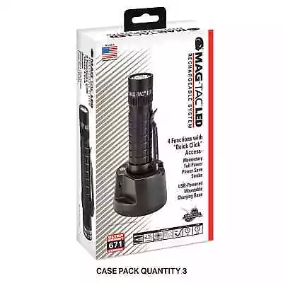 NEW Maglite Mag-Tac LED Rechargeable Flashlight Plain Head 671 Lumens TRM1RE4 • $112.61