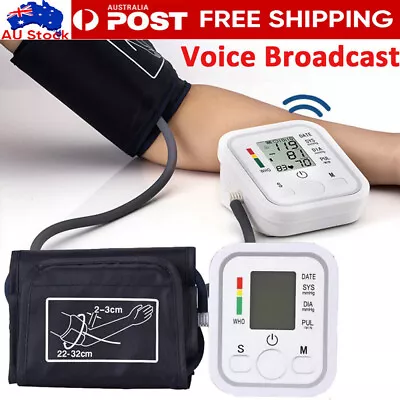 Automatic Blood Pressure Digital Monitor Upper Arm BP Machine Heart Rate Monitor • $19.89