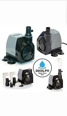 Hailea HX4500 Submersible 2000LPH Water Pump Aquarium Hydroponics Grow Tank • £18.99