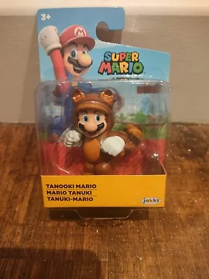 Tanooki Mario Super Mario Jakks Pacific 2.5  Figure - Brand New ✅ • £11.99