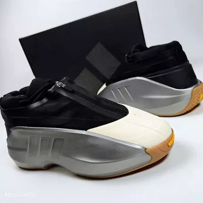 Adidas Crazy Infinity Men's US 12 Cream Gum Silver Black Retro Basketball Kobe B • $149.40