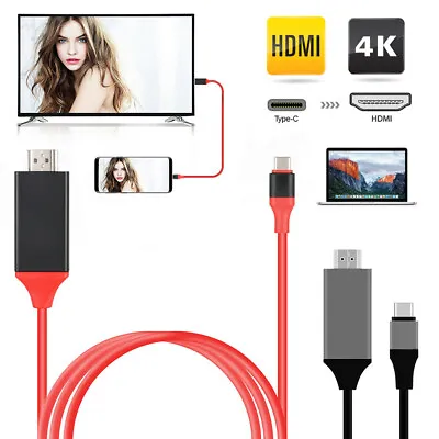 1080P Type C To HDMI Cable 2M HDTV Digital AV TV Adapter For Samsung Macbook LG • $5.99