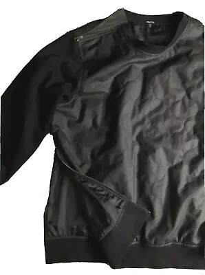 L.r.g. Polyester Tech Shell Sweatshirt Zipping Shoulder/side Black Mens Size Xxl • $111