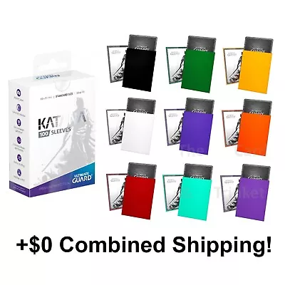 100 Ultimate Guard Katana Sleeves Standard Card Deck Protectors 66mm X 91mm • $18.50