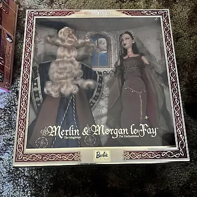 Merlin The Magician & Morgan Le Fay The Enchantress Barbie & Ken Giftset NRFB • $98