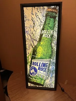 Vintage ROLLING ROCK Extra Pale Labtrobe Brewing Co. Large Lighted Bar Sign NICE • $254.77