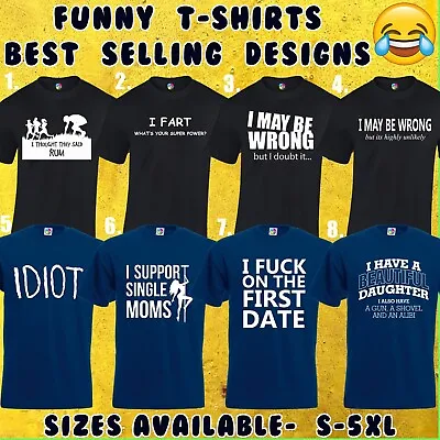 Funny Mens T Shirts Cool Gift Present Idea For Dad Husband Joke Top (d19) • £7.99