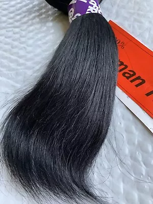 100% Human Hair For Weaving By New Born Free European Silky Straight Hair 10 !! • $9.99