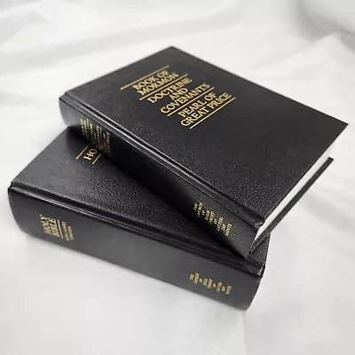 Scripture Set Holy Bible Book Of Mormon LDS Triple Combo Standard Hardcover Quad • $29.99