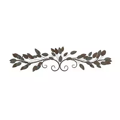 DecMode Blue Metal Leaf Wall Decor • $36.98