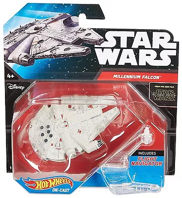 Hot Wheels Star Wars Starship Series The Force Awakens Millenium Falcon Vehicle • $10.95
