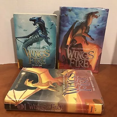 Lot: Wings Of Fire Books 2 4 5 Tui T Sutherland Fantasy Dragons Series Epic Saga • $19.20