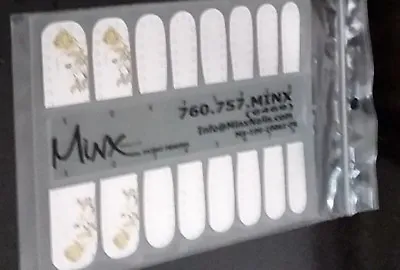 Silver Metallic Rose Minx Professional Nail Wraps New • £12