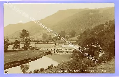 1923 MACHYNLLETH DOVEY BRIDGE POWYS Montgomeryshire REAL PHOTO RP LOCAL POSTCARD • £1.99