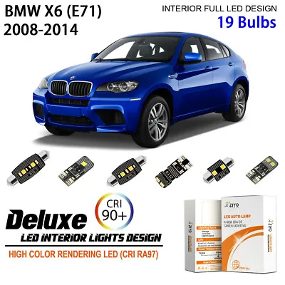 LED Interior Light Kit For BMW E71 X6 2008-2014 Xenon White Light Bulbs Upgrade • $27.90
