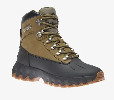 Timberland Euro Hiker Shell Toe Boots Black Olive TB0A625B327 Men Size 7.5-11.5 • $64.99