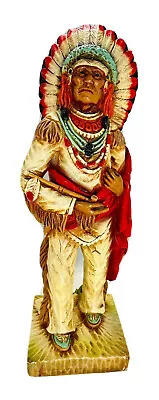 $72.99 • Buy Universal Statuary Co Chicago Kendrick Indian Native American Chief Statue 1976