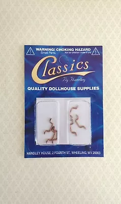 Dollhouse Miniature Window Handles Or Drawer Pulls 6 Pieces 1:12 Scale Bronze • $7.49